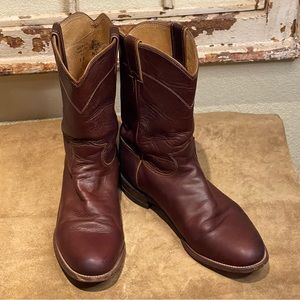 Justin Boots Men’s Roper Cowboy Boots Sz 9D